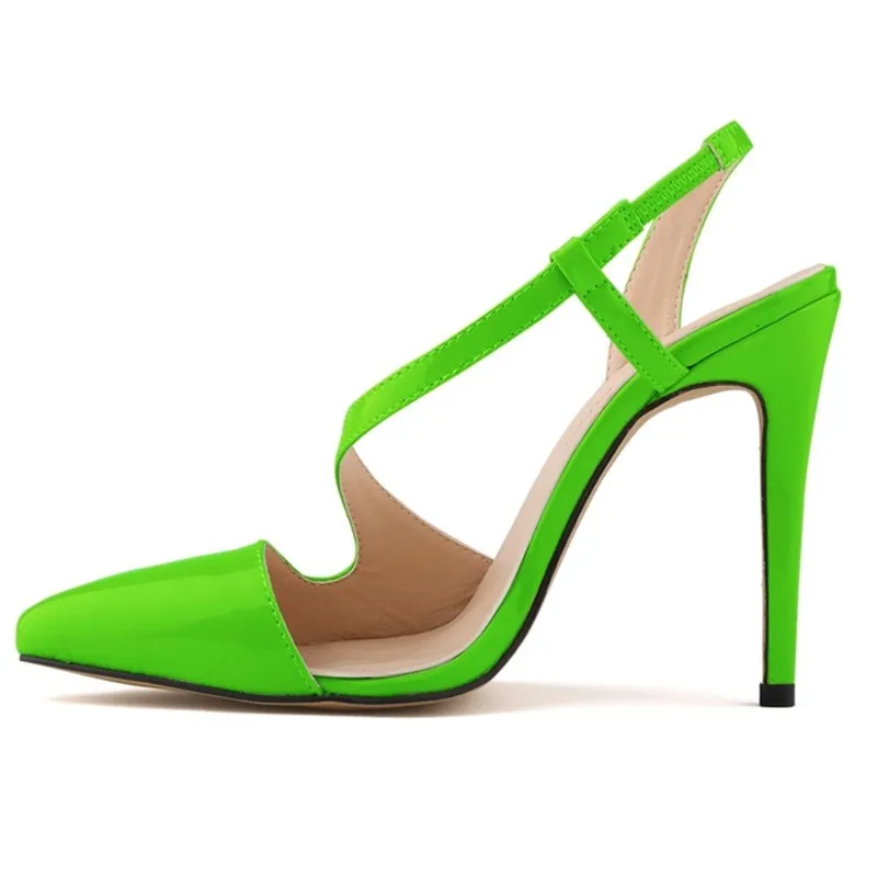 New-Fashion-Thin-Heels-Women-Pumps-Pointed-Toe-Pumps-Shoes-Leather-Sexy-Slingbacks-Wedding-Shoes-Large (2)