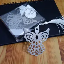 100 шт. Фирменная Новинка из металла Закладки ленты кисточкой Ангел Свадьба Baby Shower Подарки для гостей подарки для Книги