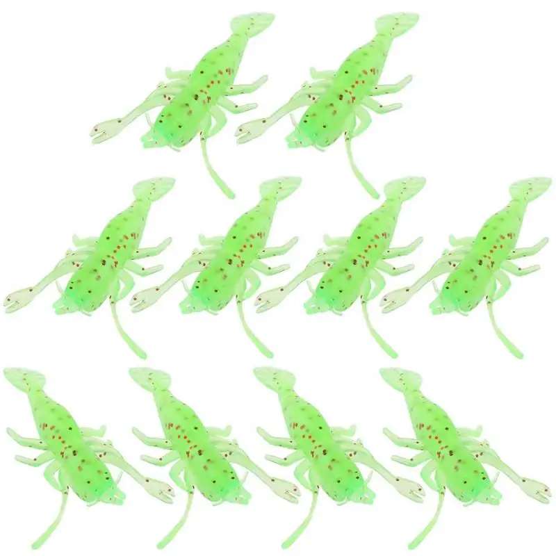 

10pcs 4g/7cm Soft Shrimp Fishing Lures Artificial Baits for Weever Trout