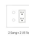 Livolo стандарт США USB розетка(2.1A, 5 В), белое Хрустальное стекло, настенные точки питания с вилкой, 2 банда USB, VL-C592U-11