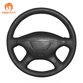 

MEWANT Black Artificial Leather Car Steering Wheel Cover for Mitsubishi Pajero Sport 2004 Montero Sport 2004