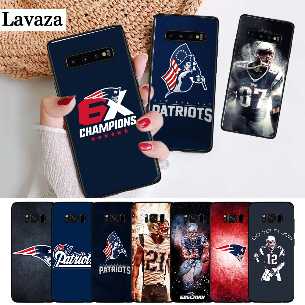 

Lavaza New England Patriots Silicone Case for Samsung S6 Edge S7 S8 Plus S9 S10 S10e Note 8 9 M10 M20 M30