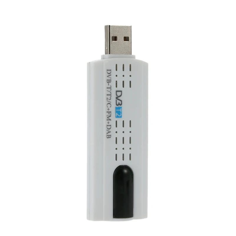 Tuner TV USB USB 2.0 DVB-T2 DVB-T DVB-C FM Dab SDR Récepteur HDTV numérique Tuner Stick Prend en Charge la Bande VHF/UHF pour Ordinateur PC 