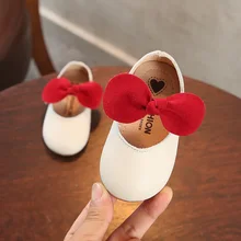 Детская кожаная женская обувь для детей от 0 до 7 лет, мягкая подошва, нескользящая обувь для малышей, обувь из натуральной кожи, детская обувь принцессы