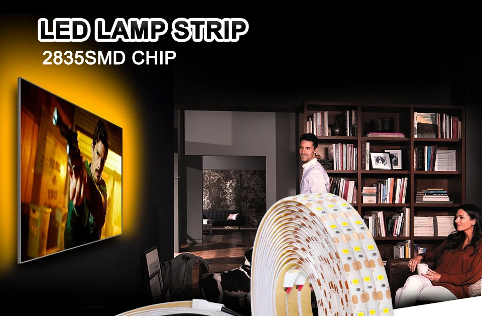 USB LED Strip lamp 2835SMD DC5V Flexible LED light Tape Ribbon 1M 2M 3M 4M 5M HDTV TV Desktop Screen Background Bias lighting (1)