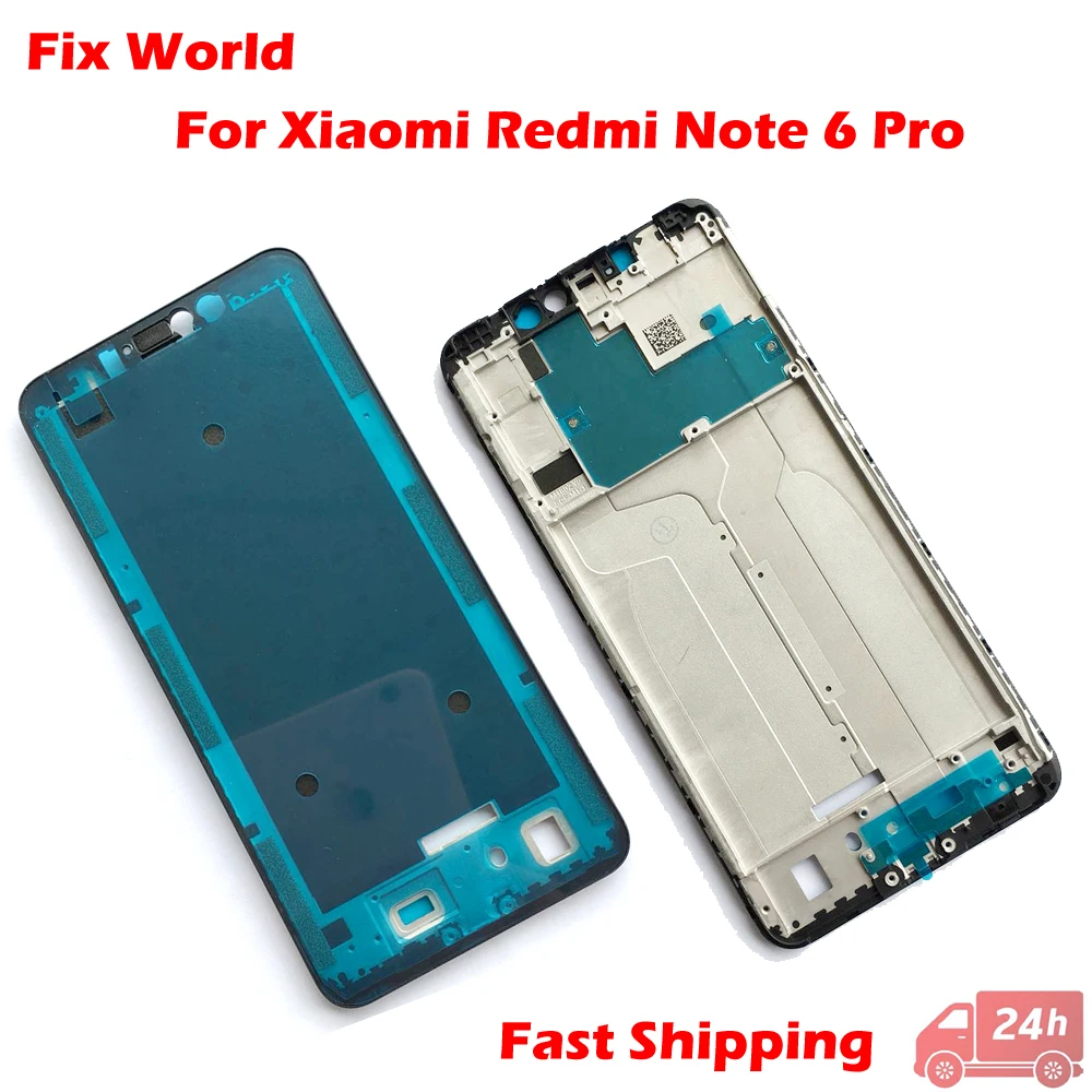 

Original Front Frame For Xiaomi Redmi Note 6 Pro Front Housing Middle Frame Bezel LCD Supporting Frame For Redmi Note6 Pro