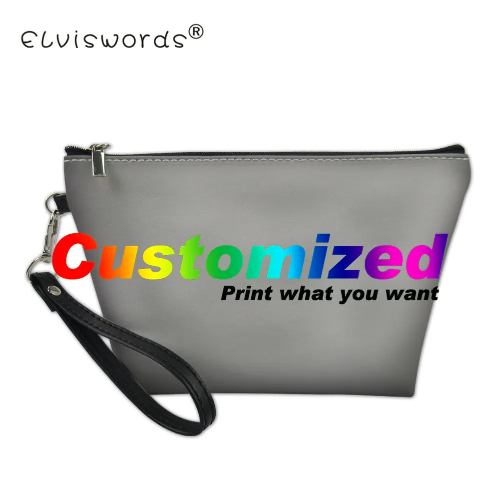 ELVISWORDS корги Печать Женская индивидуальная дорожная косметичка-органайзер ручные сумки мыть мешок Хранение Косметики сумки - Цвет: custom Z8