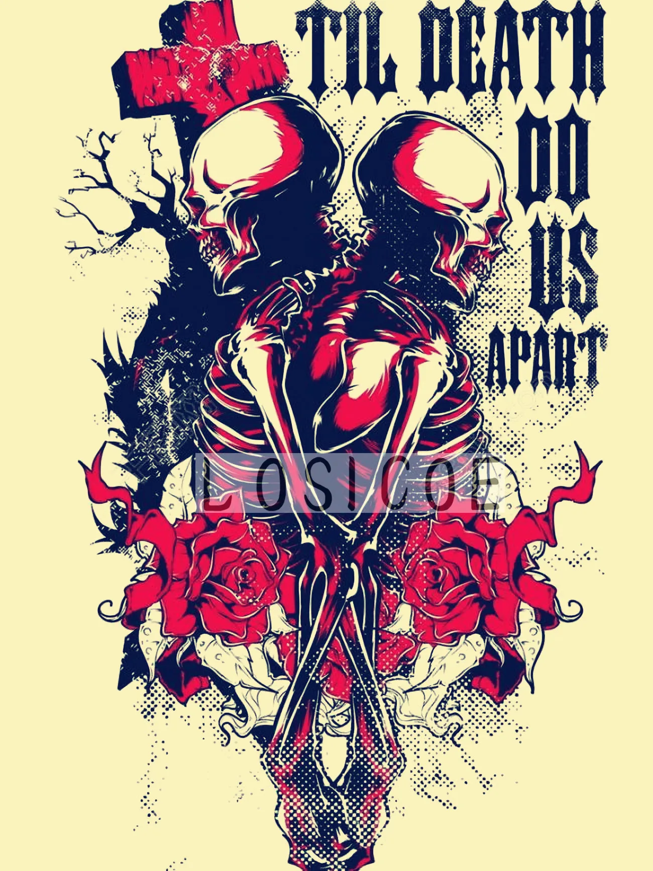 Til Death Do Us Terpisah Seniman Tato Naskah Vintage Lukisan Til Death Do Us Terpisah Seniman Tato Naskah Vintage Lukisan