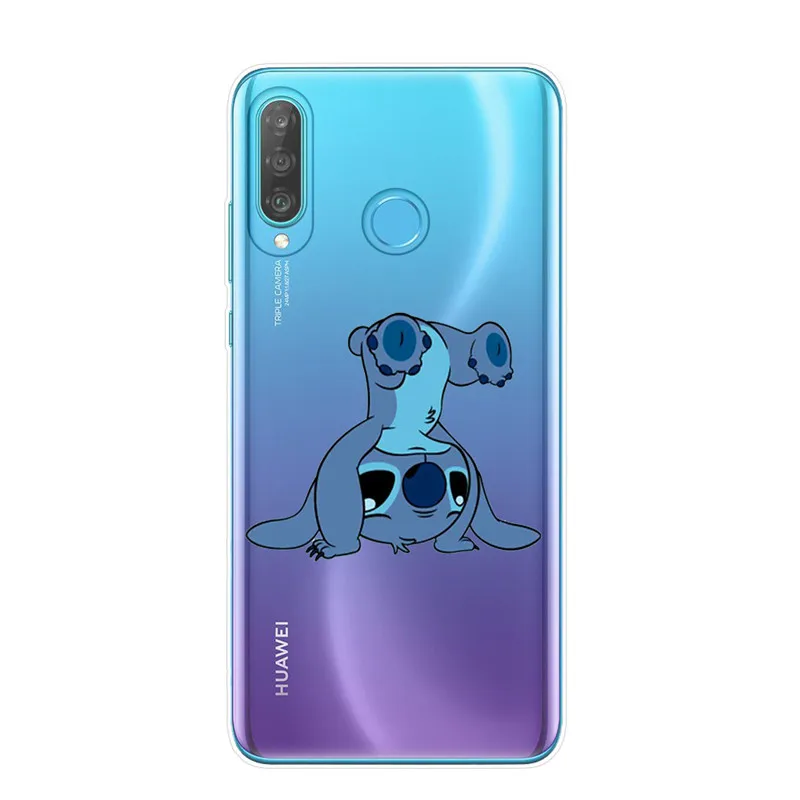 Мультяшный милый Стич Ститч чехол для телефона huawei P30 P20 Lite Pro P10 P9 P8 Lite Мягкий силиконовый чехол из ТПУ - Цвет: T5976