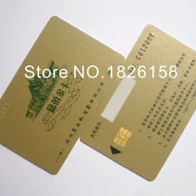 1000 шт Двухсторонние шесть цвета офсетной печати SLE 4442 карты ISO 7816 смарт-карты карта с чипом IC/hottle двери карты