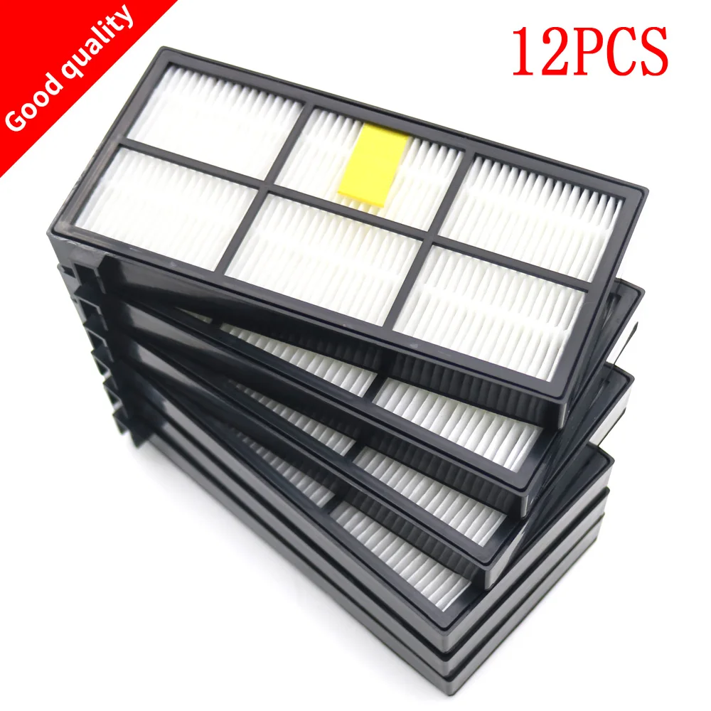 

12pcs Heap filter kit for iRobot Roomba 800 900 Series 870 880 980 Vacuum Cleaner Accessories parts replacement