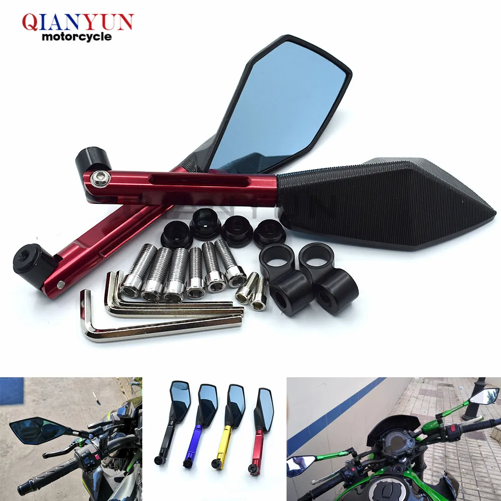 

Universal CNC Aluminum motorcycle rearview side mirror 8mm 10mm clear For honda Dirt bike XL125V / XR230 / APE50