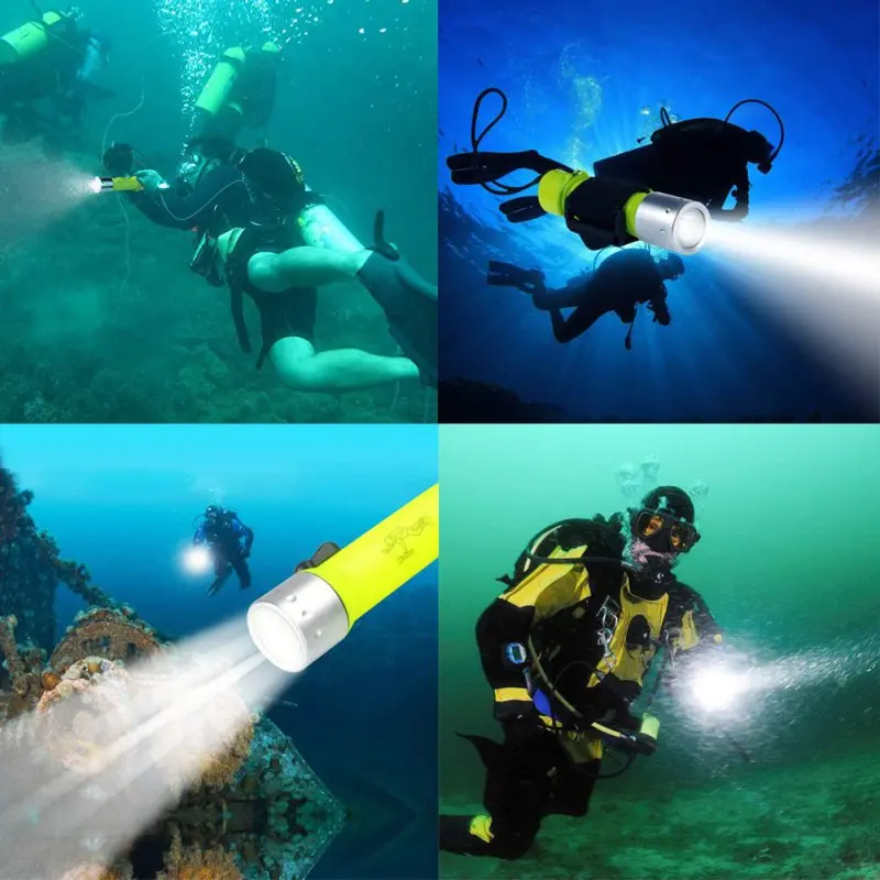 LED Waterproof Diver Diving Flashlight Underwater Flashlight Instant