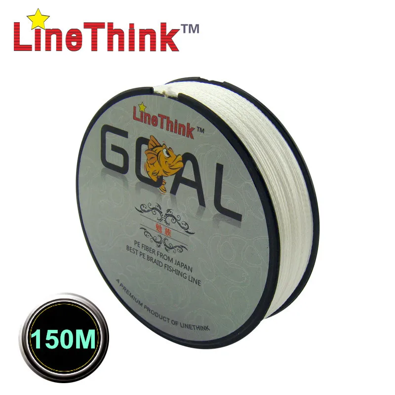 150 متر جودة التجارية linethink goal اليابان المتعددة الشعيرات 100% pe مضفر الصيد خط الصيد جديلة الشحن مجانا