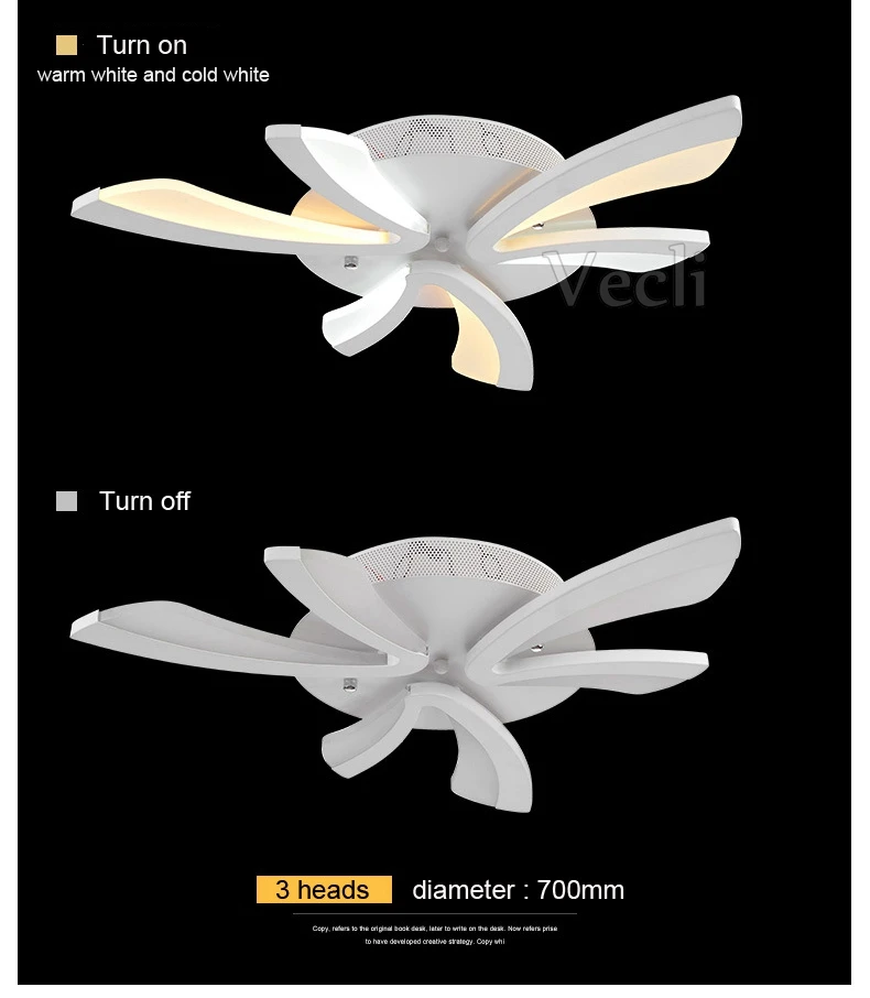 Дистанционное управление современный светодиодный потолочный светильник для спальни умные потолочные светильники акриловая Алюминиевая СВЕТОДИОДНАЯ лампа с регулировкой освещения потолка