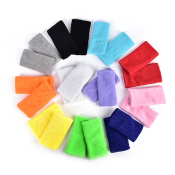 2 Stuks 11 Kleuren Polssteun Sport Polsband Zweet Running Fitness Bracer Tennis Badminton Basketbal Band Sport Veiligheid