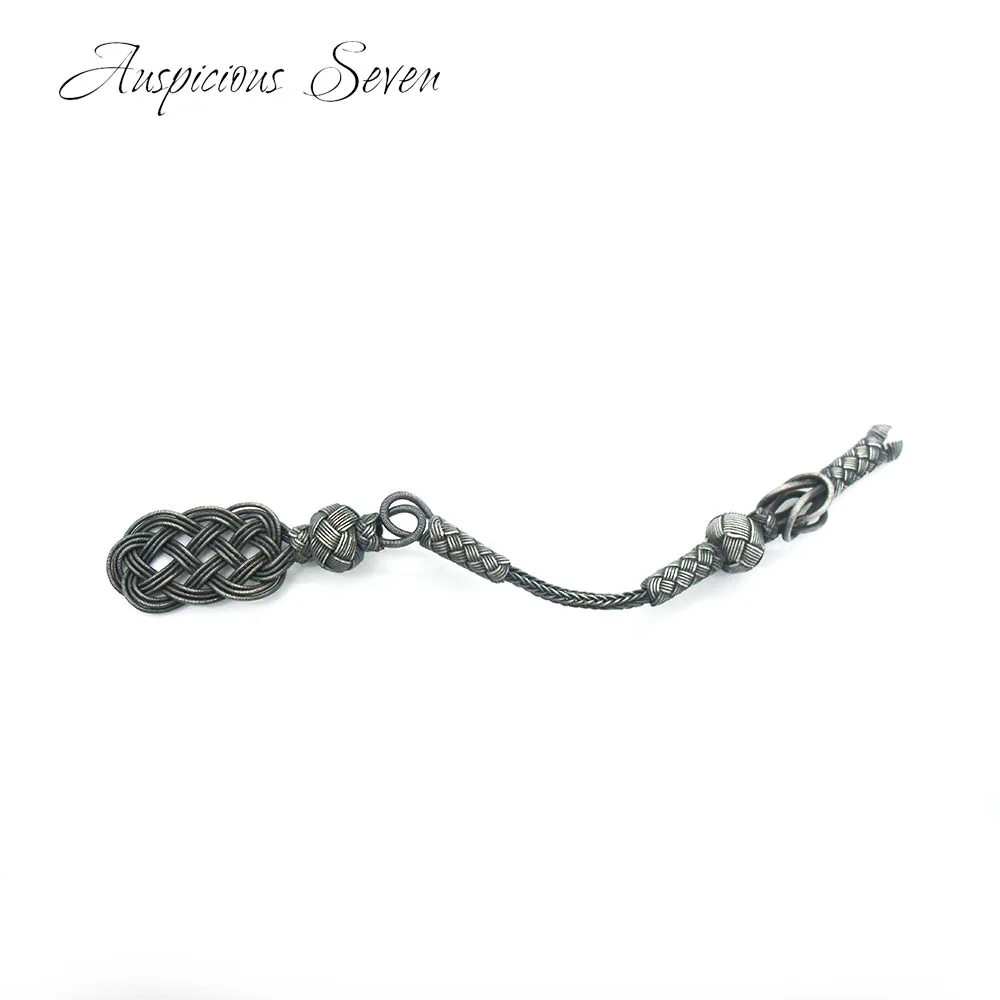 

Tesbih hand knitted Metal tassel 1000 silver Islamic Prayer /TTST-01