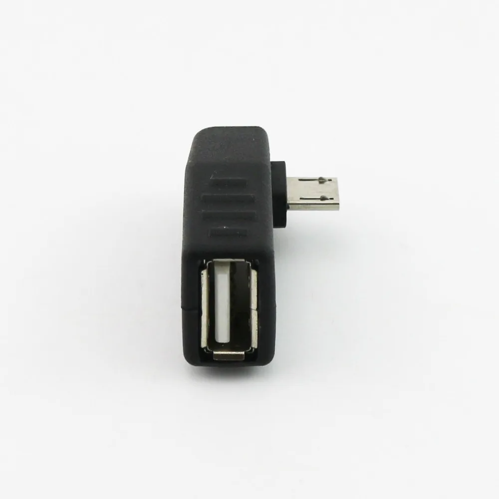 20x USB 2,0 A Женский Micro USB 5 Pin B штекер OTG Хост адаптер разъем влево/вправо/вверх/вниз угол черный