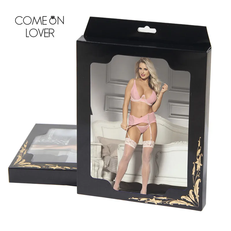 Бюстгальтер + пояс трусики Comeonlover с высокой талией комплект сексуального