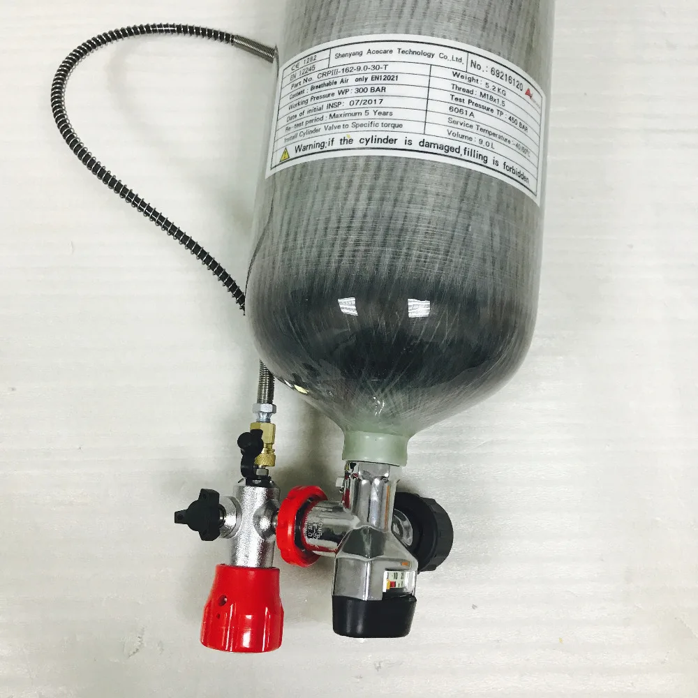 2017 Latest 9L For PCP air gun rifle air refill High pressure Carbon