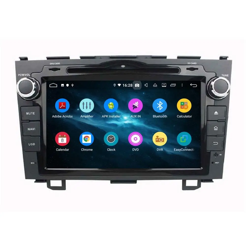 Cheap 4GB RAM Octa Core 2 din 8" Android 9.0 Car Radio DVD Player for Honda CR-V CRV 2006-2011 GPS WIFI Bluetooth 4.2 USB Mirror-link 1