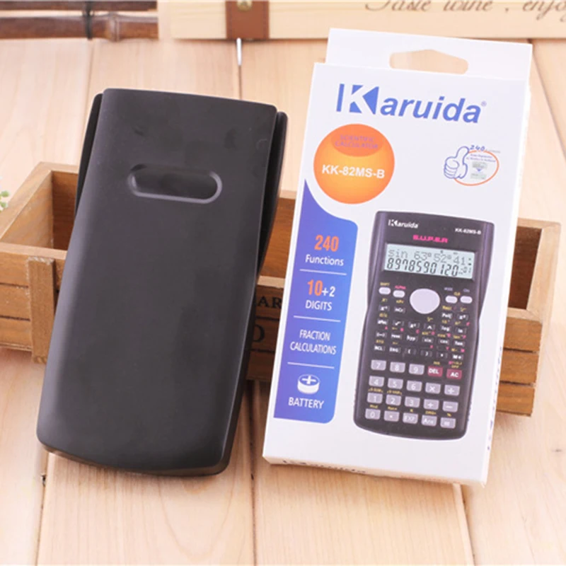 يده الطالب آلة حاسبة علمية 2 خط عرض 82MS-B المحمولة متعددة الوظائف حاسبة ل تدريس الرياضيات