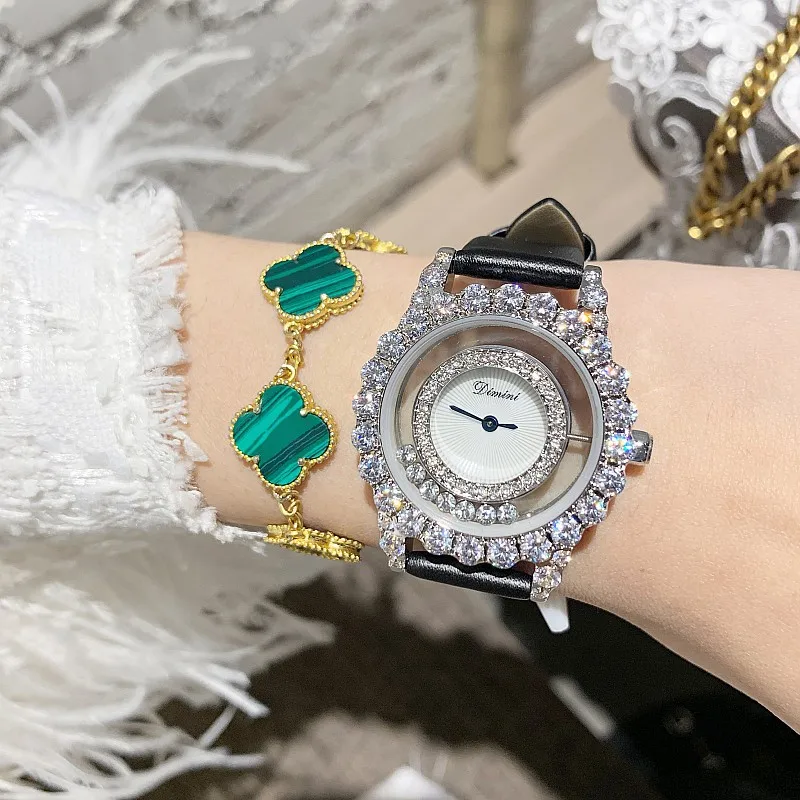 Super Luxury Women Dress Watches Women Stylish Roll Drill Crystal Rhinestones Quartz Wristwatch New Bracelet Ladies 1 Super Luxury Women Dress Watches Women Stylish Roll Drill Crystal Rhinestones Quartz Wristwatch New Bracelet Ladies 4