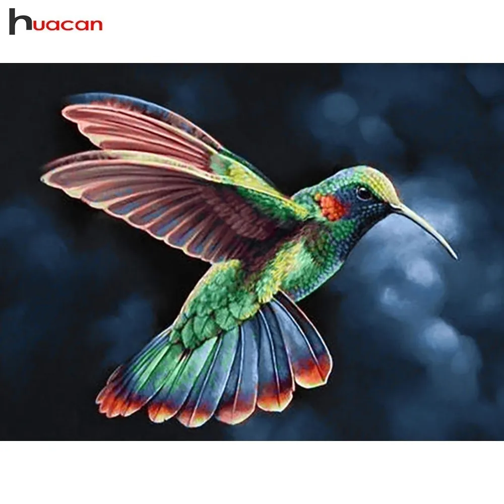 

HUACAN Diamond Embroidery Animals Full Square/Round Drill Mosaic Painting 5D DIY Diamond Painting Birds Decoration Home