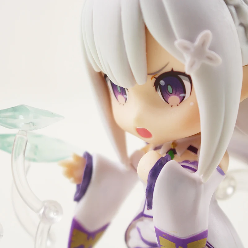 Высота каблука 10 см версии аниме Re: жизнь в другой мир от нуля Nendoroid 751# рисунок Emilia фигурка из ПВХ, Коллекционная модель