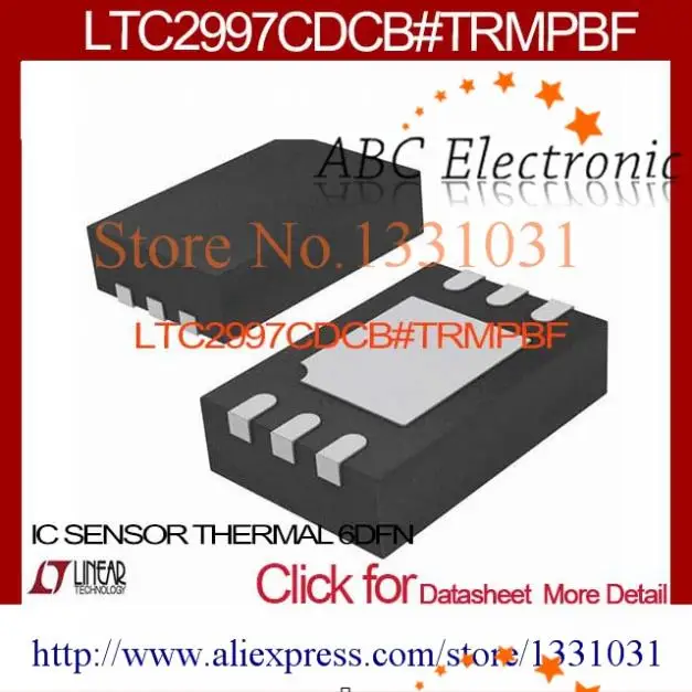 LTC2997CDCBTRMPBF IC SENSOR THERMAL 6DFN LTC2997CDCB 2997 LTC2997