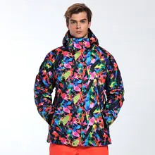 GSOU SNOW Brand Для мужчин лыжная куртка для сноубординга куртка ветрозащитный Водонепроницаемый уличная спортивная одежда Лыжная одежда с капюшоном Термальность пальто