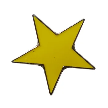 

Custom metal star pin badge with mixed colors (Iron plating in silver+Paints+epoxy)-Free shipping-(300 pcs/lot)