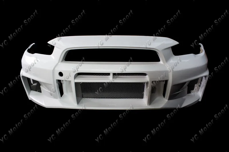 YCEX077L  2008-2012 Mitsubishi Lancer Evolution EVO X VS '17 Ver. Ultimate Style Front Bumper FRP (2)