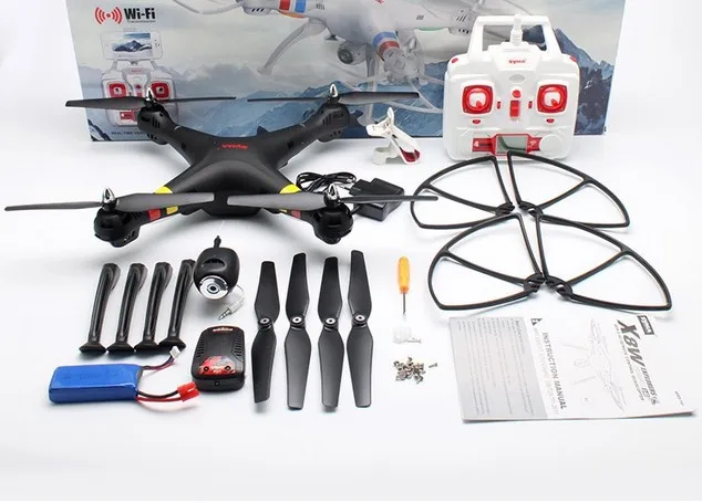  Original Syma X8W Sky Explorers  FPV RC Drone 4CH 6-Axis Professional Quadcopter With 2MP WiFi Camera RC Helicopter 