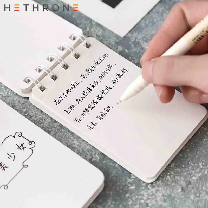 Портативная портативная записная книжка Hethrone с забавными текстовыми листьями