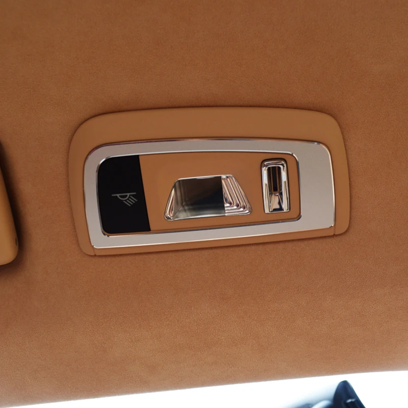 Сзади рамка для лампы для чтения блестками украшения крышки декоративные наклейки 2 шт. для Porsche Panamera Cayenne алюминиевый сплав