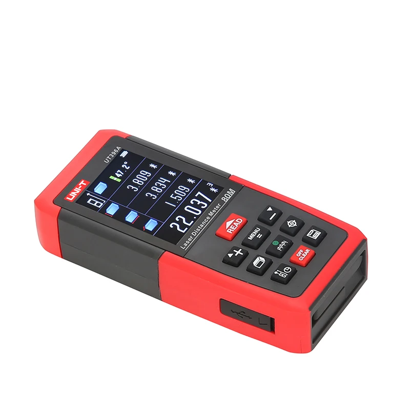  UNI-T telémetro láser Digital medidor de distancia cámara USB 80m 120m cinta medidor de distancia T