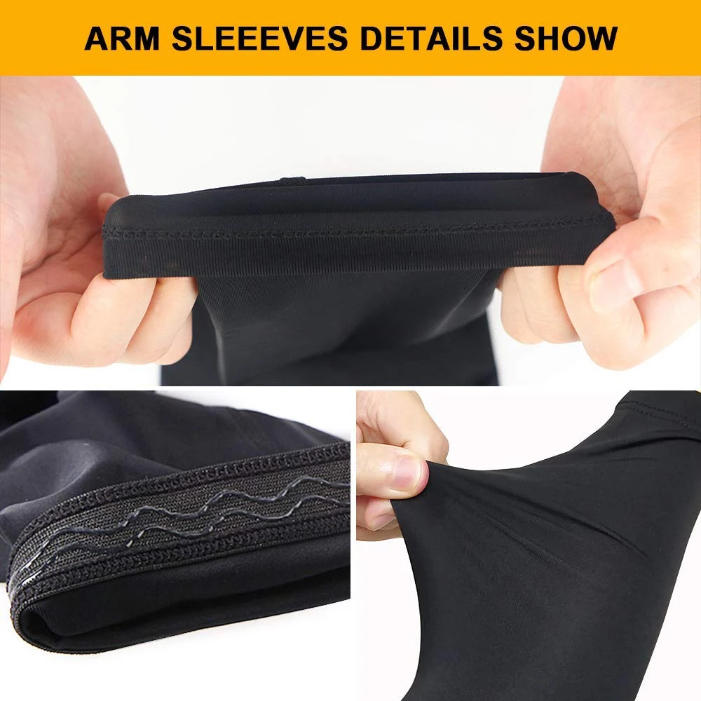 Compression Arm Sleeve Gym Arm Warmers Running Cover guards Basketball Elbow Pads Support Fitness Cycling Sun UV Protection