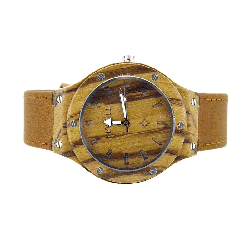BEWELL пара часов мужские часы женские часы фирменный дизайн Бамбуковые часы спортивные с кожаным ремешком модные повседневные женские