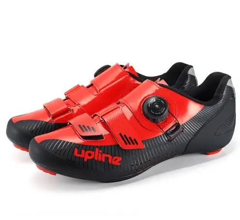 Обувь для шоссейного велоспорта SPD KEO, Ультралегкая обувь для гонок, шоссейного велосипеда, мужские и женские профессиональные велосипедные кроссовки, дышащие,, upline - Цвет: red