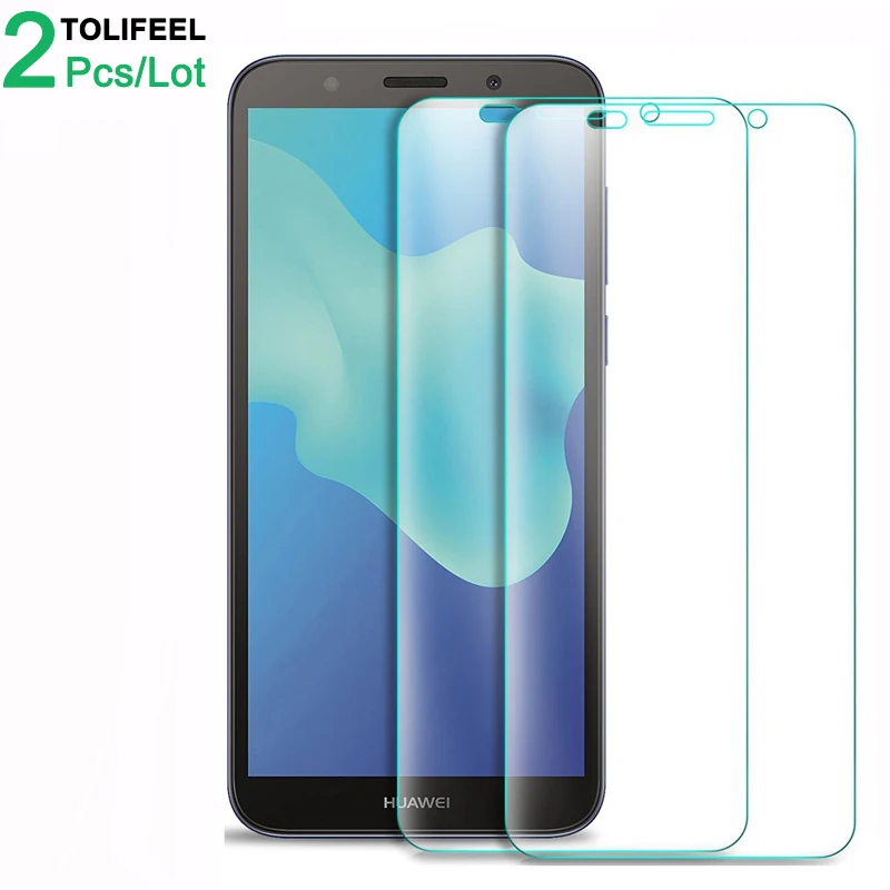 

2Pcs Tempered Glass For Huawei Y5 2018 Screen Protector 9H 2.5D Phone On Protective Glass For Huawei Y5 Prime 2018 Glass