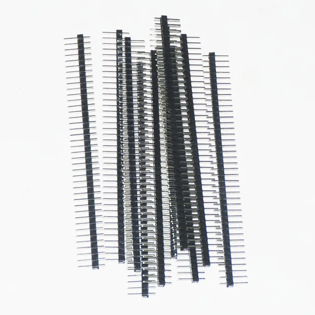 20 штук штифт для Arduino 1x40 Однорядный Мужской 2,54 ломаемый 40 штифтов коннектор полосы плата модуль электронные части