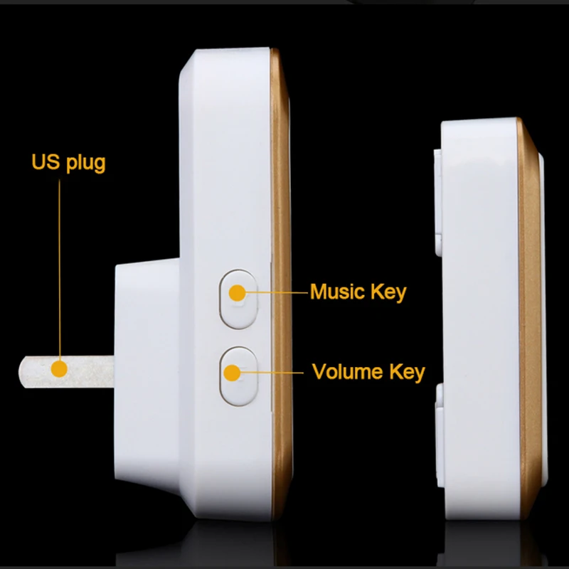 Беспроводной дверной звонок Ac 110-220 V умная цифровая Водонепроницаемая нажимная кнопка дверной звонок 36 Melody 4 громкости беспроводные