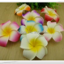 8 см несколько пены Гавайский цветок Плюмерия Франгипани цветок Свадебная заколка для волос свадебные шпильки очарование головной убор