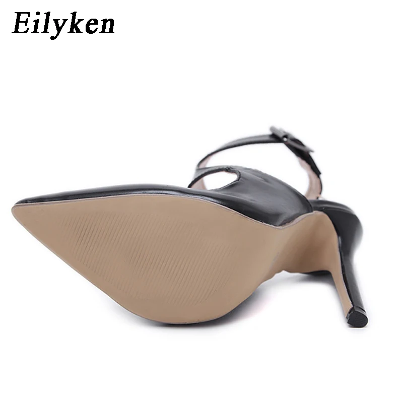 Eilyken 2019 New Design Autumn High Heels Pumps Sandals 12.5CM Fashion Pointed Toe Buckle Strap Gladiator Thin Heel Woman Shoes
