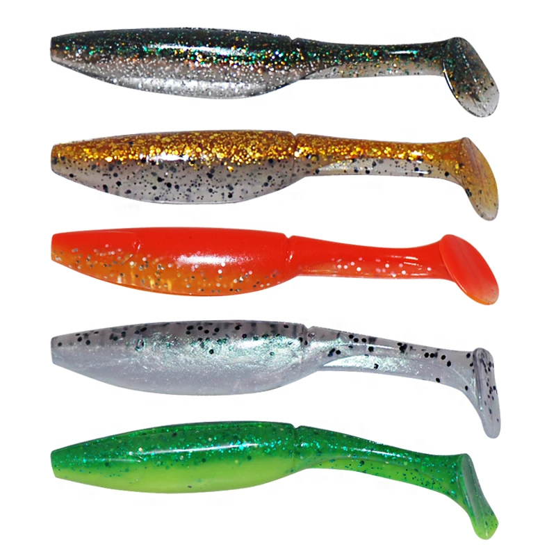 Promotion NOEBY 8pcs Fishing Bait 10cm 9g Soft Leurre 9color Swimbait Iscas Artificial Pesca Soft Fishing Lures Peche