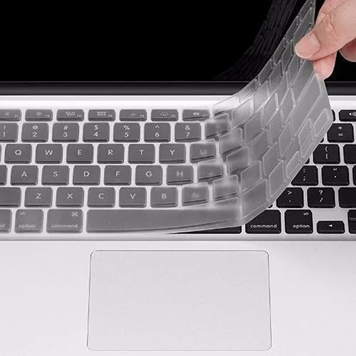 Гибкая очень тонкая прозрачная клавиатура из ТПУ Обложка кожи для MacBook Air Pro 11/13 дюймов