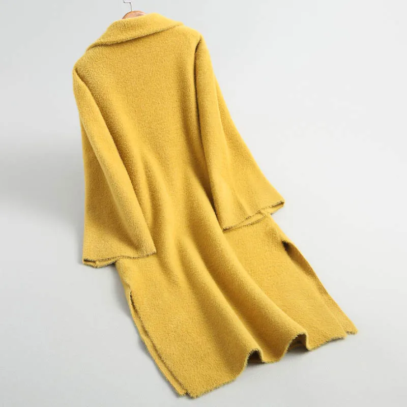 Tricot Conception Noir J189 Moelleux Femmes Doux Chic Diamant De Chaud Dames as ivoire Longue Veste Outwear jaune Picture D'hiver Luxe Tops Couleur Vestes Plaid Toucher rnn0cxW