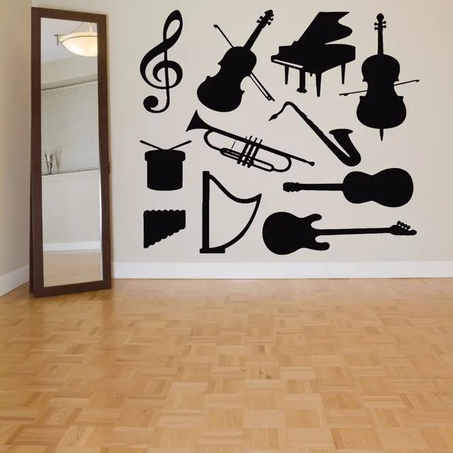 Tatuajes de Pared de Vinilo de música Música Violín