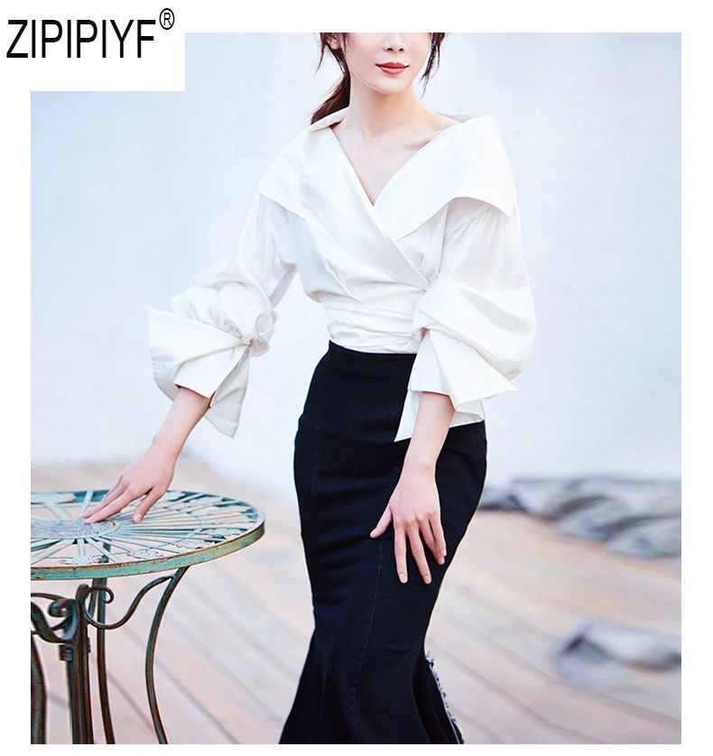 

High Quality Fashion OL Elegant tops blouse 2018 autumn women turn down collar blouse 3/4 sleeve slim female blouse C2591